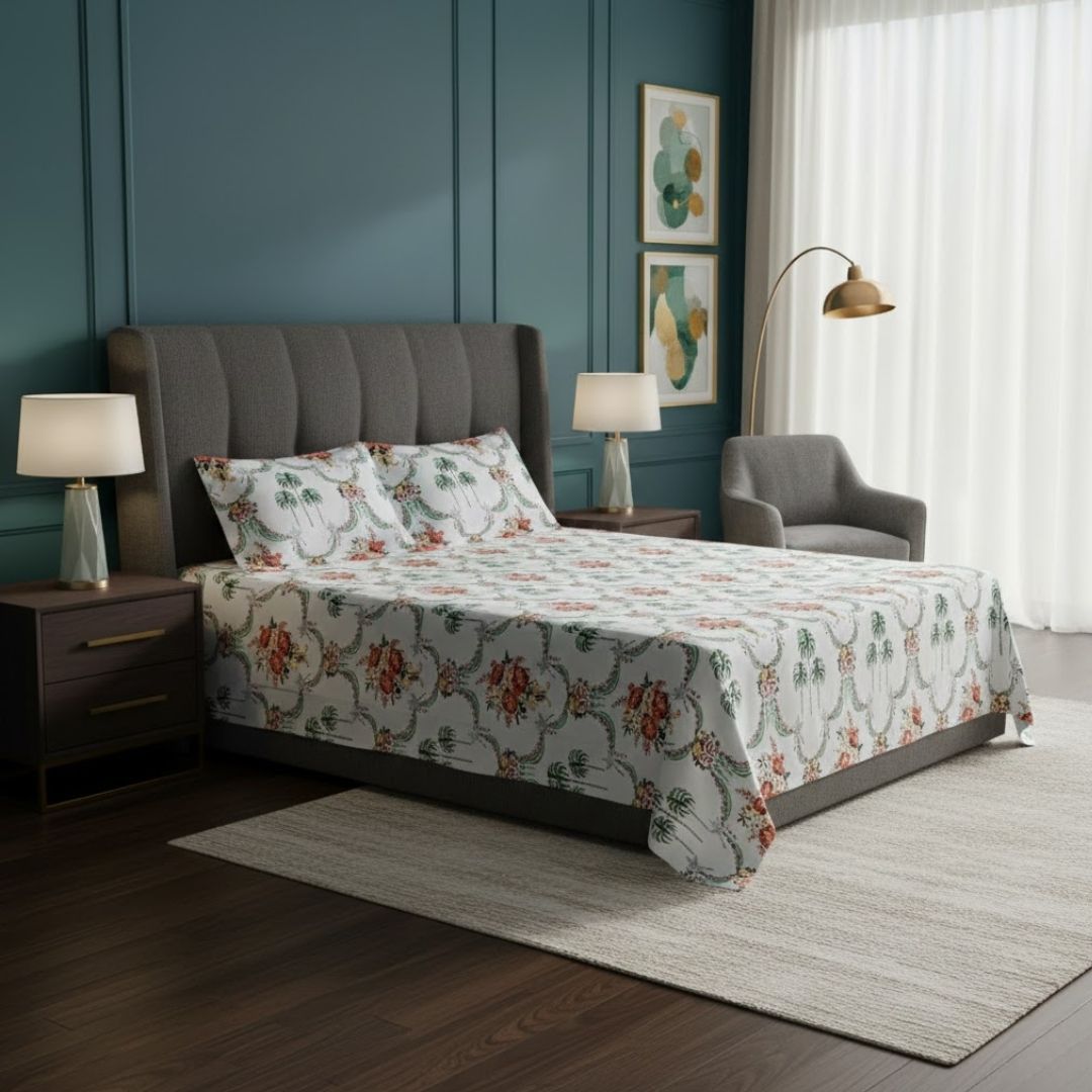 Printroots Classic Hand Block Printed Cotton Bedsheet India Blocks